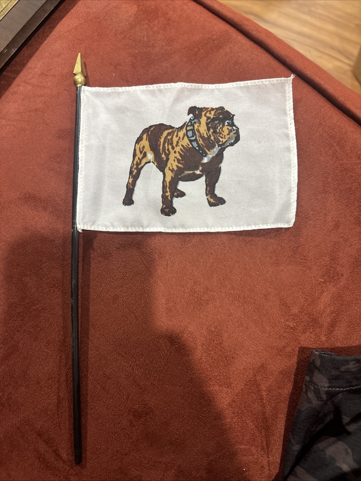 Vintage Mack Truck Bulldog Mini Desk Flag Dealer Only Rare Vintage Mack Truck Bulldog Mini Desk Flag Dealer Only Rare