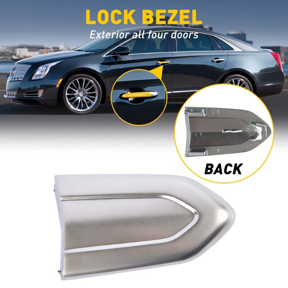 Exterior Door Lock Cap handle Cover Trim For Cadillac XTS CTS ATS CT6 XT5 Chrome