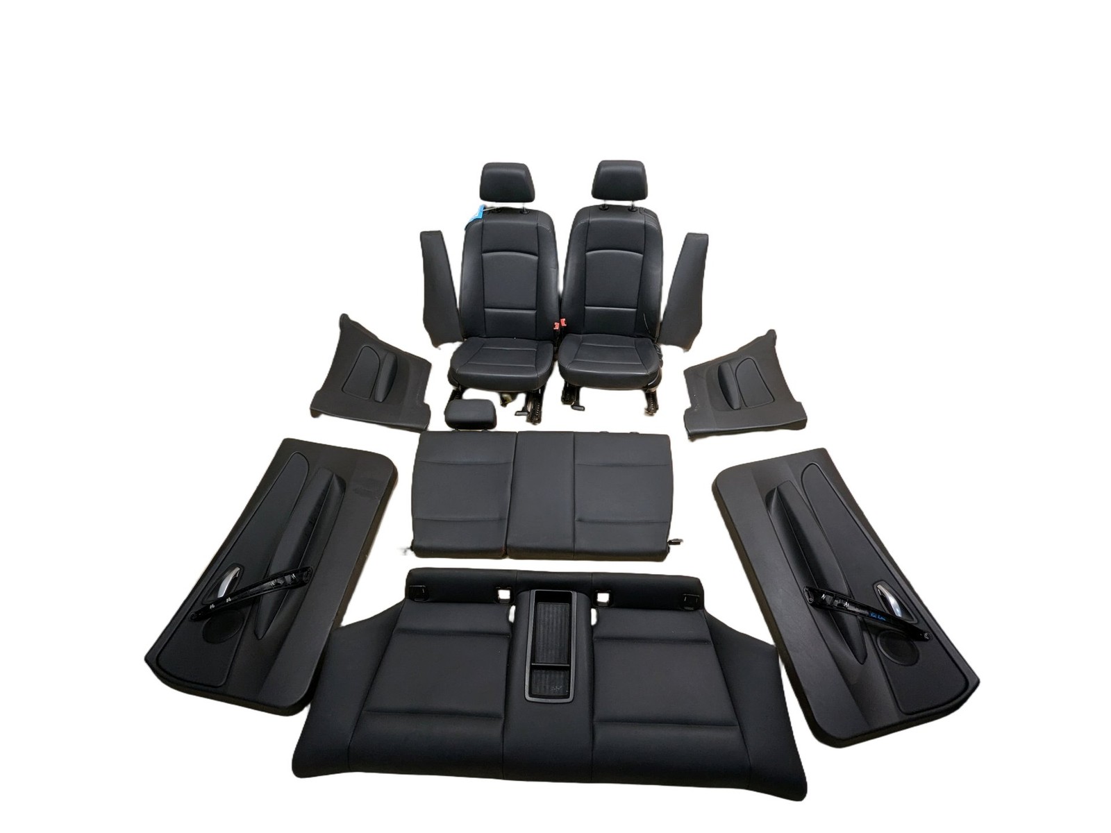 08-13 OEM BMW E82 128 135 COUPE Interior Front Rear Seats Door Panels BLACK