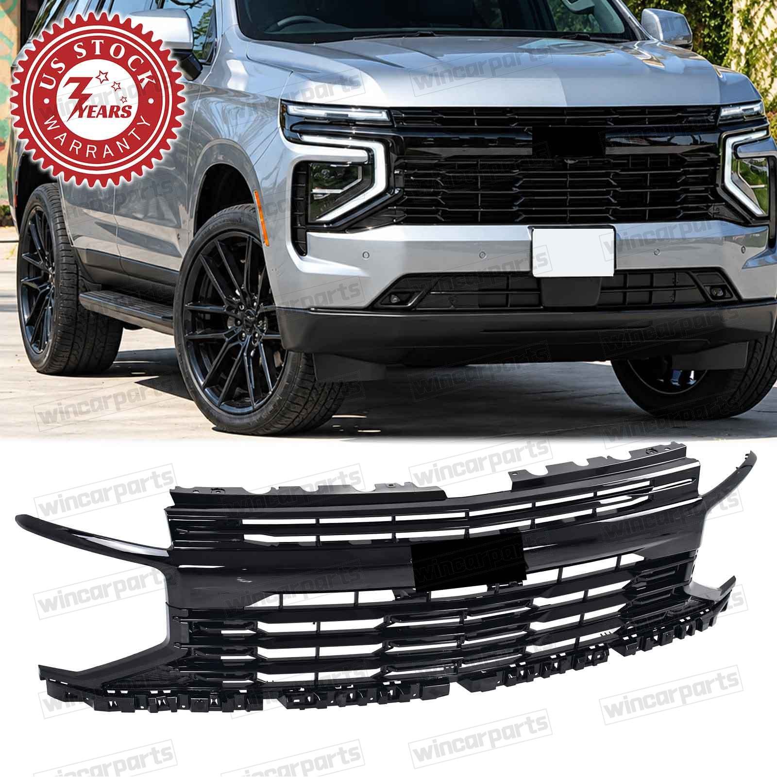 For 2025-2026 Chevrolet Tahoe / Suburban RST Front Upper Grille Gloss Black NEW