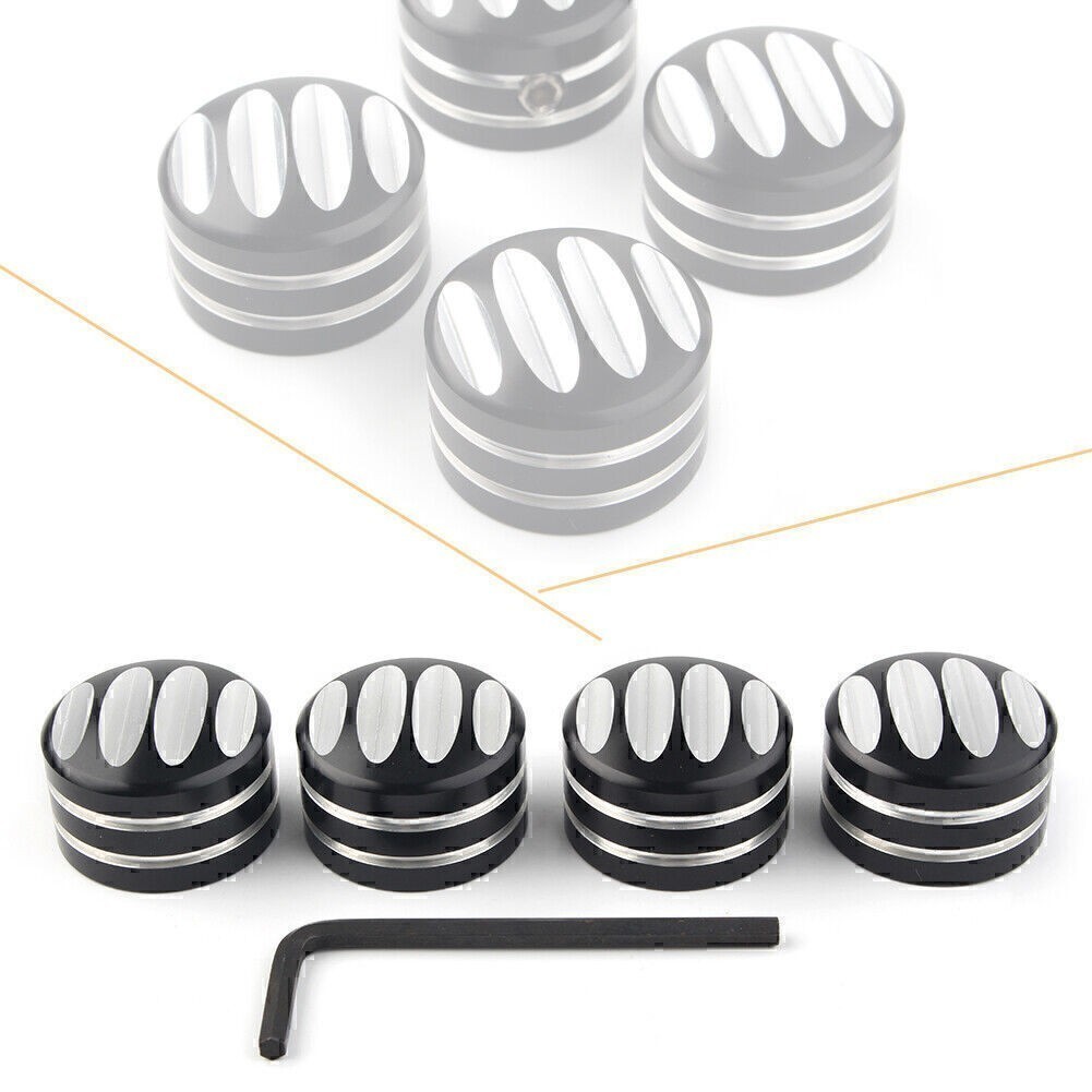 4X Head Bolt Covers For Harley Sportster XL883/1200 Twin Cam Big Twin 1340 C