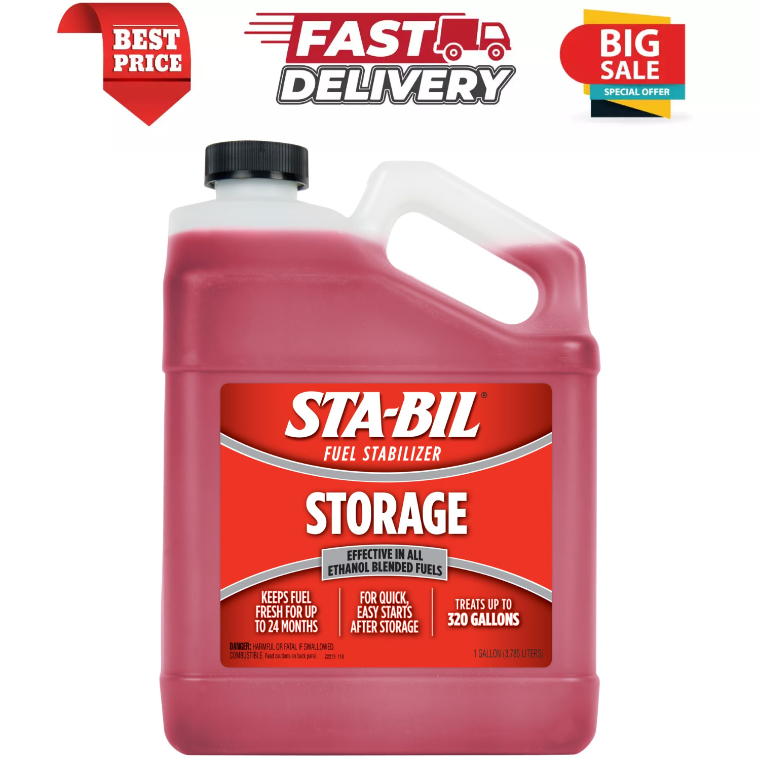 STA-BIL Storage Fuel Stabilizer - Keeps Fuel Fresh for 2 Years, 1 Gallon