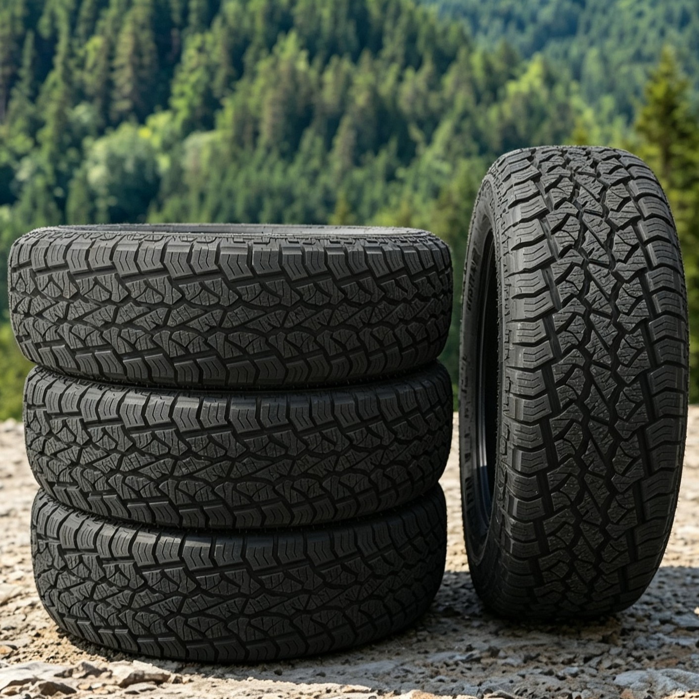 4New 265/60 R18 110T Royal Black TERRA FORCE AT All Season UTQG 660AA-Insured