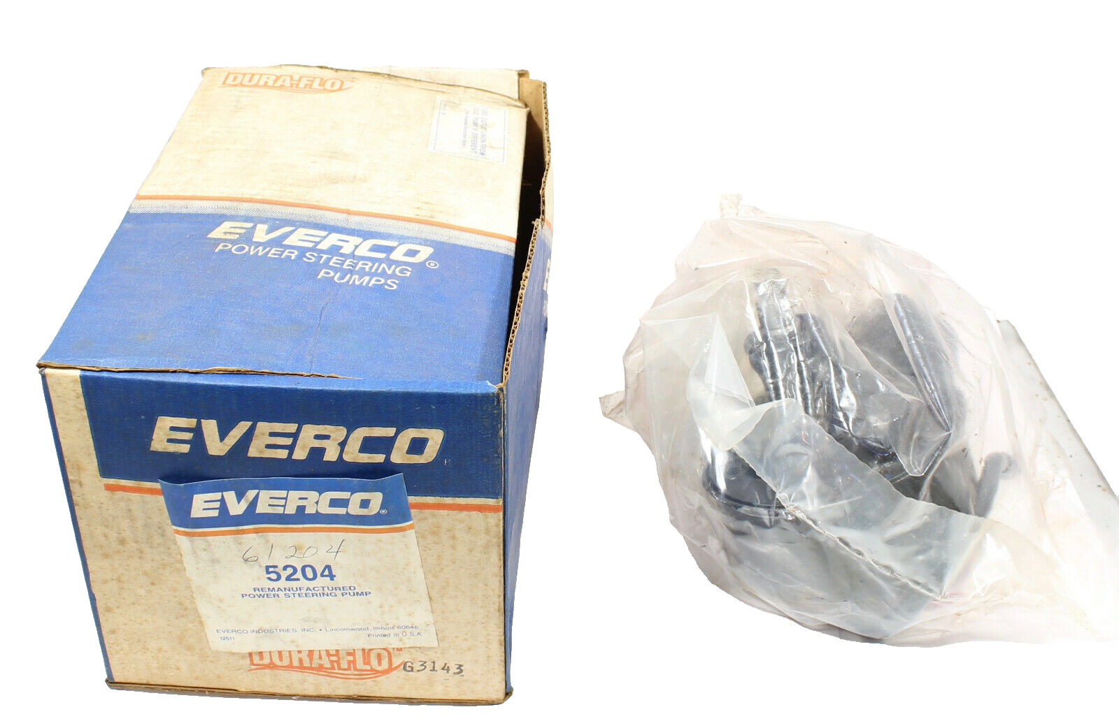 Power Steering Pump ~ Remanufactured Everco ~ 5204 ~ 61204