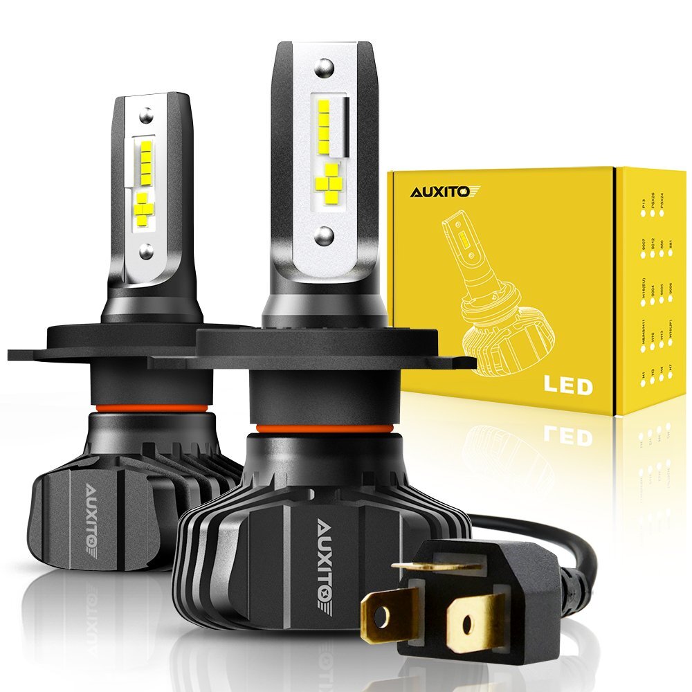 AUXITO 40W H4 9003 HB2 CSP LED Headlight Bulbs Kit Hi/Low Beam 10000LM 6500K 2PC