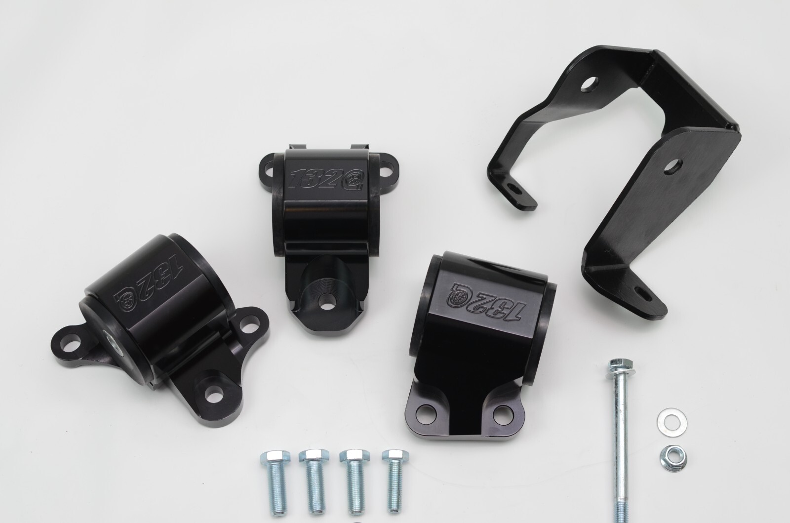 1320 96-00 EK civic motor mount 2 bolt driver A/M transmission 65A 350hp -BLACK