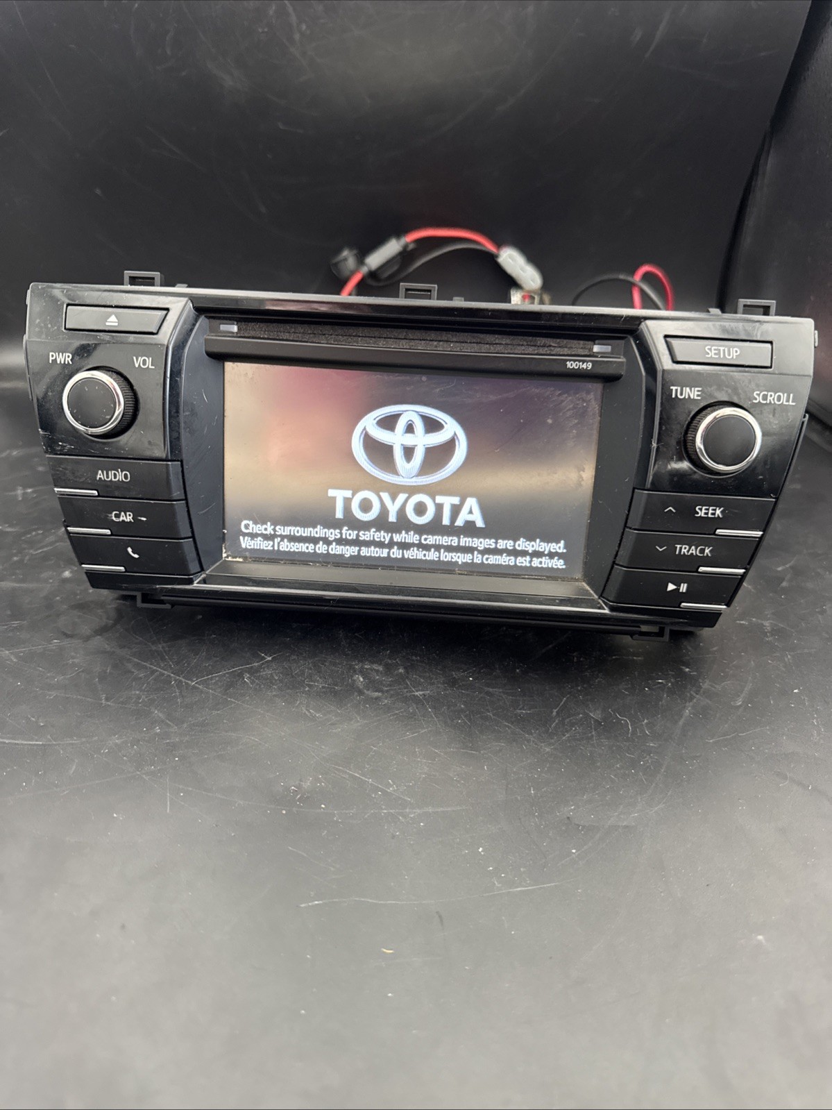 14-16 Toyota Corolla Radio 86140-02050 100149 AS-IS Touchscreen Dead Spot READ