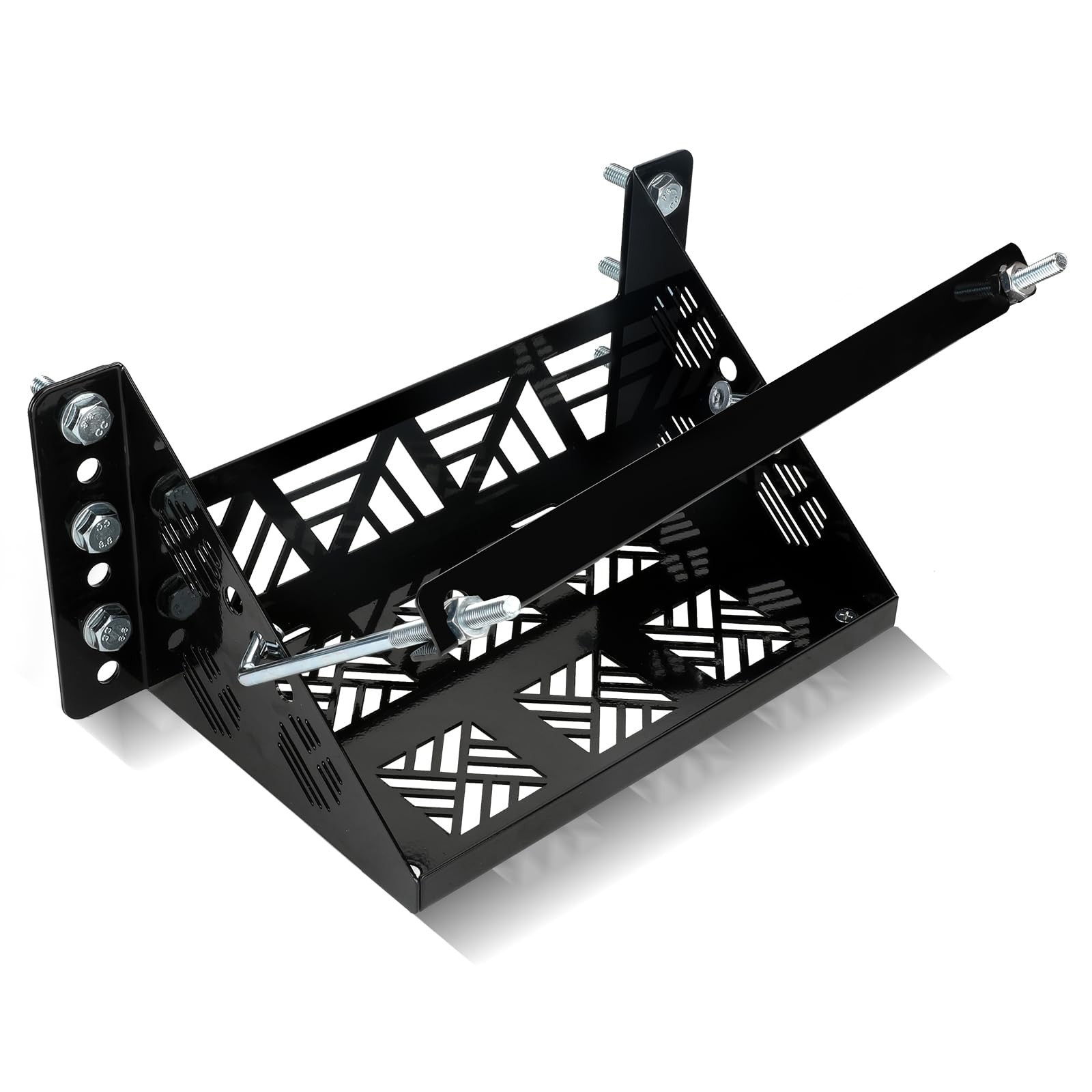 Universal Battery Mounting Tray Holder for RV, Car, Boat, Truck - Heavy Duty Bra Universal Battery Mounting Tray Holder for RV, Car, Boat, Truck - Heavy Duty Bra