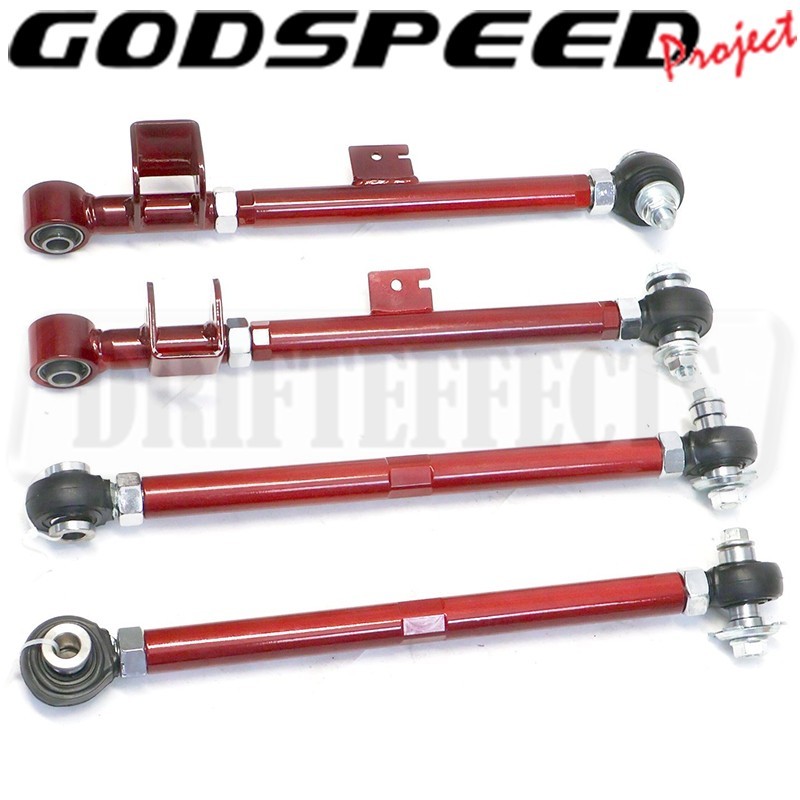 Godspeed Adjustable Rear Lateral Link Set Kit For Subaru Impreza GC/GM 1993-01