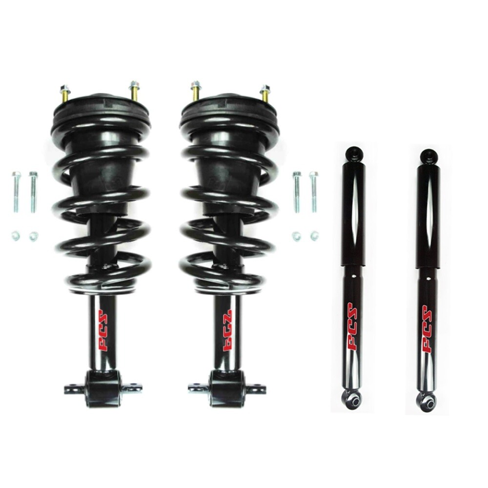 FCS Front Struts and Springs Rear Shocks Kit For Chevy GMC Silverado Sierra 1500
