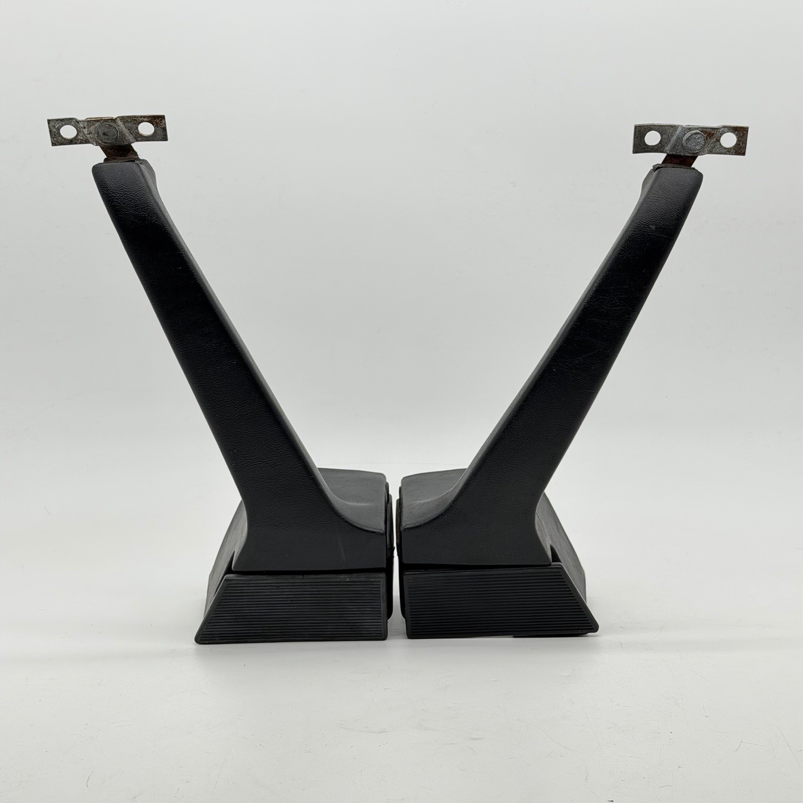 1974-1989 Porsche 911 Door Grab Handles Pair BLACK VINYL Release Latch L&R