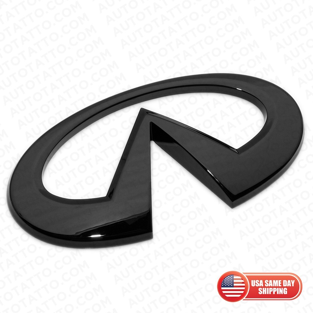 17-22 Infiniti Q60 Rear Luggage Lid Nameplate Emblem Badge Logo Gloss Black 17-22 Infiniti Q60 Rear Luggage Lid Nameplate Emblem Badge Logo Gloss Black