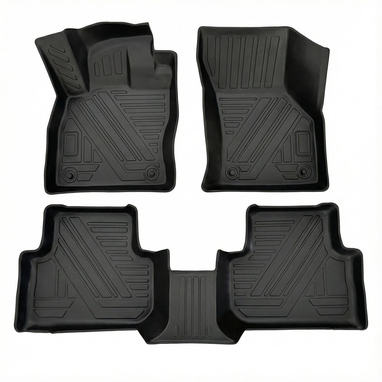 Durable TPE Mats for 2018-2024 Volkswagen Tiguan All Weather Protection