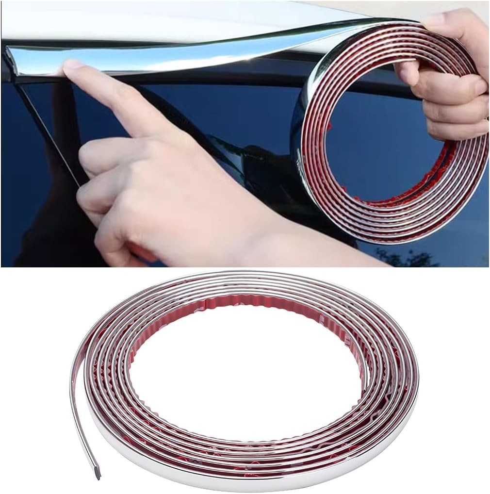 25ft Moldura de moldura cromada 1/2\