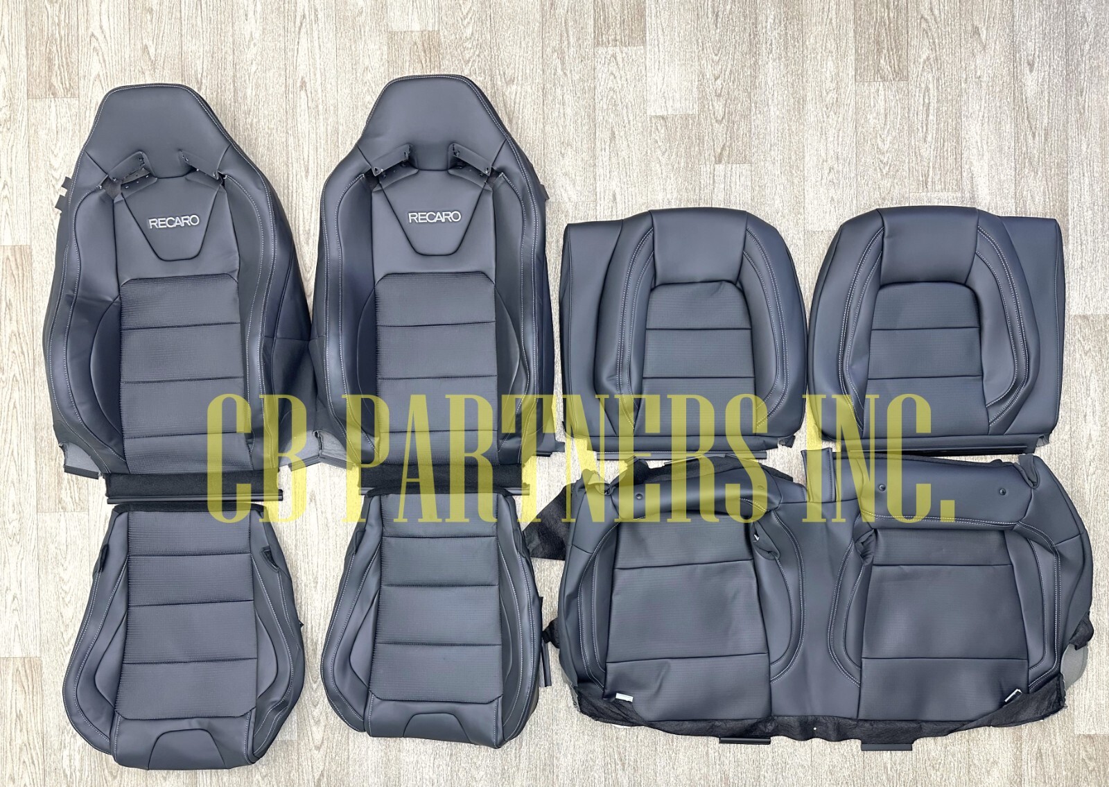 OEM FORD MUSTANG NEW TAKEOFF RECARO BLACK LEATHER SEAT UPHOLSTERY 2024-2026