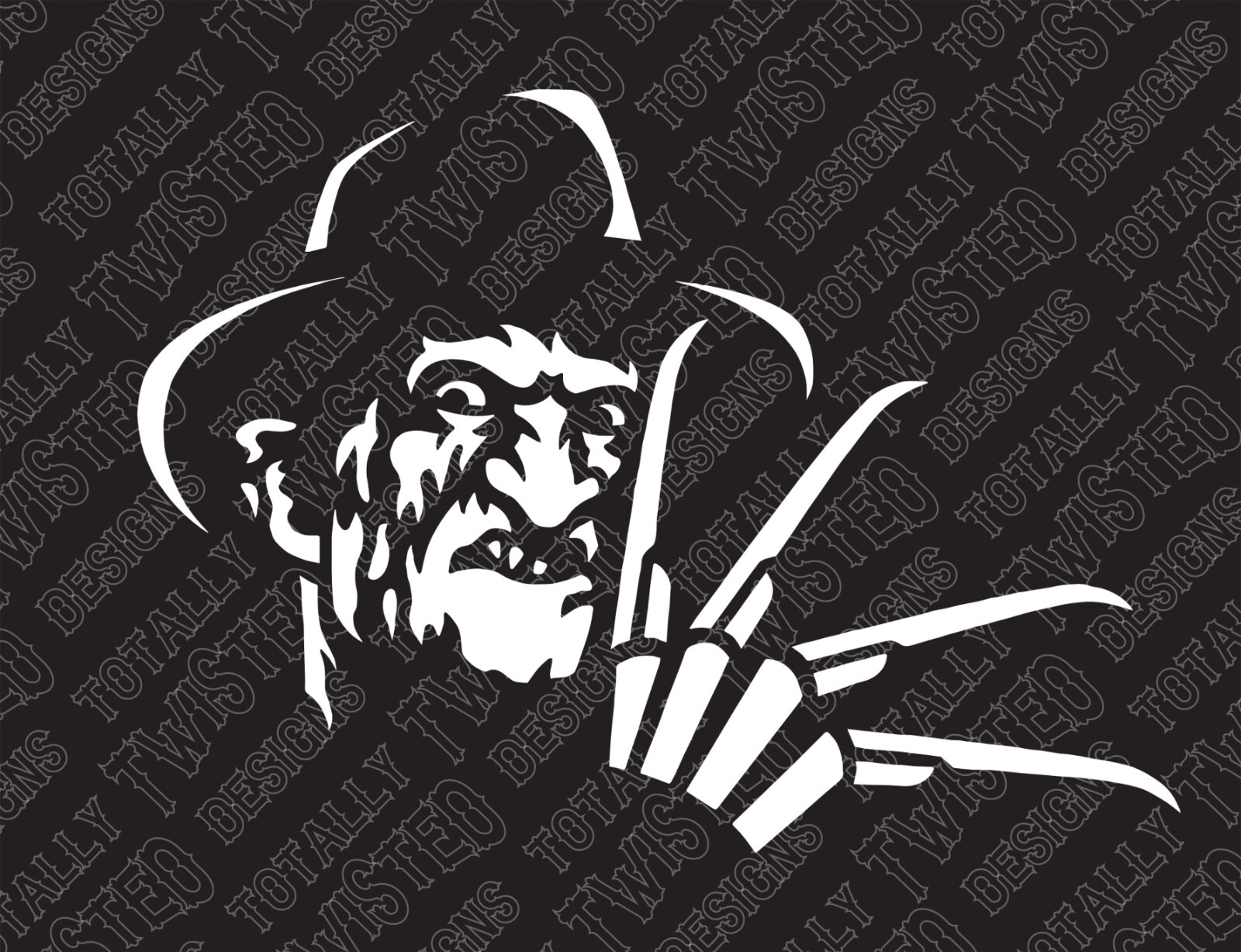 Freddy Krueger Nightmare on Elm St vinyl decal sticker Car Truck Horror Jason