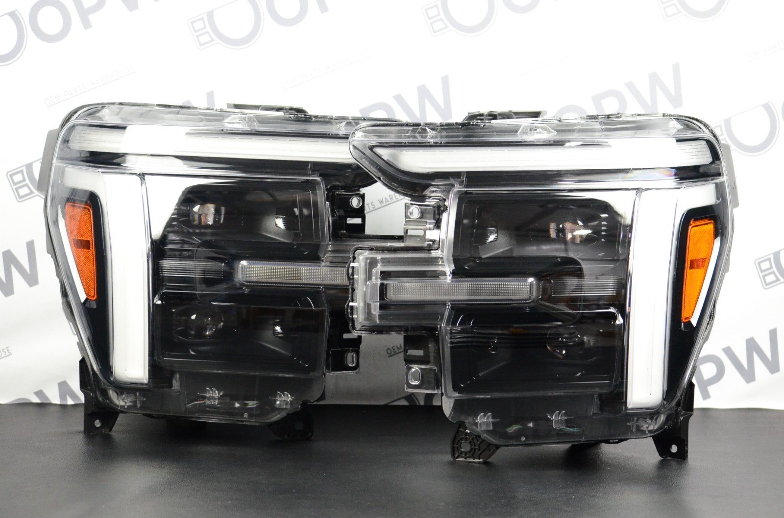 Perfect Genuine 2024-2026 Ford F150 Platinum LED Black Headlight Set Pair OEM