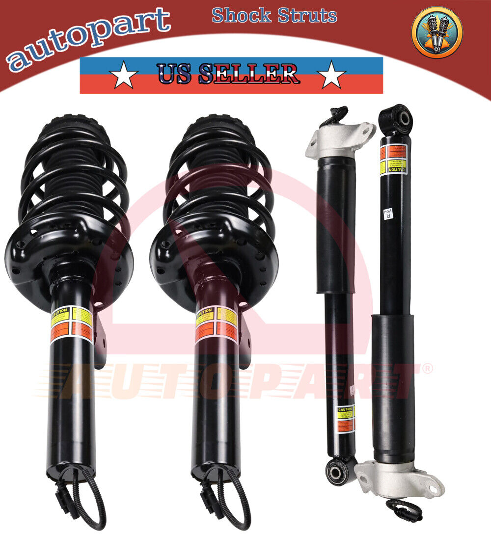 4Pc Shocks Strut Assys Front Rear Shock for Cadillac XTS with Electric 2013-2019