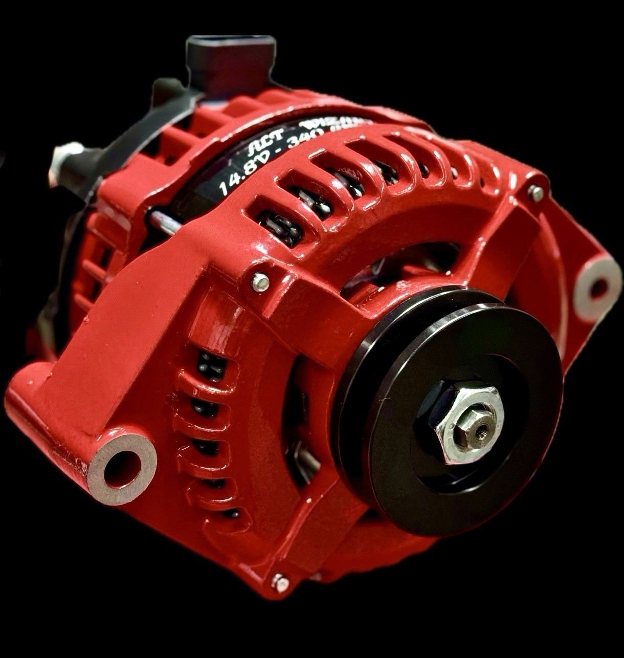 340 Amp Alt Wizard High Output Alternator - GM One Wire Old School Replaces 10SI