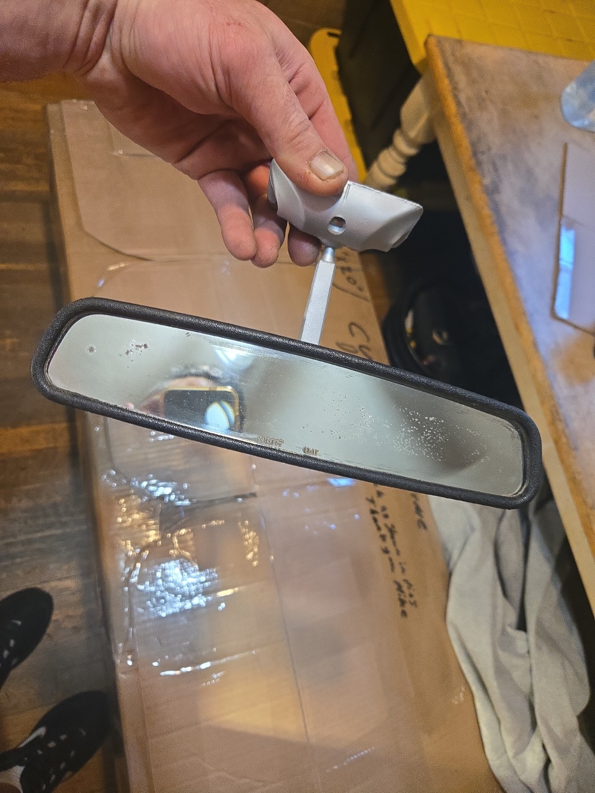 1967-1970 Dodge Charger Day/Night Rear View Mirror Oem B Body Gtx R.R. Superbee 1967-1970 Dodge Charger Day/Night Rear View Mirror Oem B Body Gtx R.R. Superbee