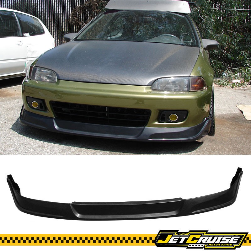 Fits 92-95 Honda Civic 2/3 Door EG Type Concept Front Bumper Lip Spoiler PU