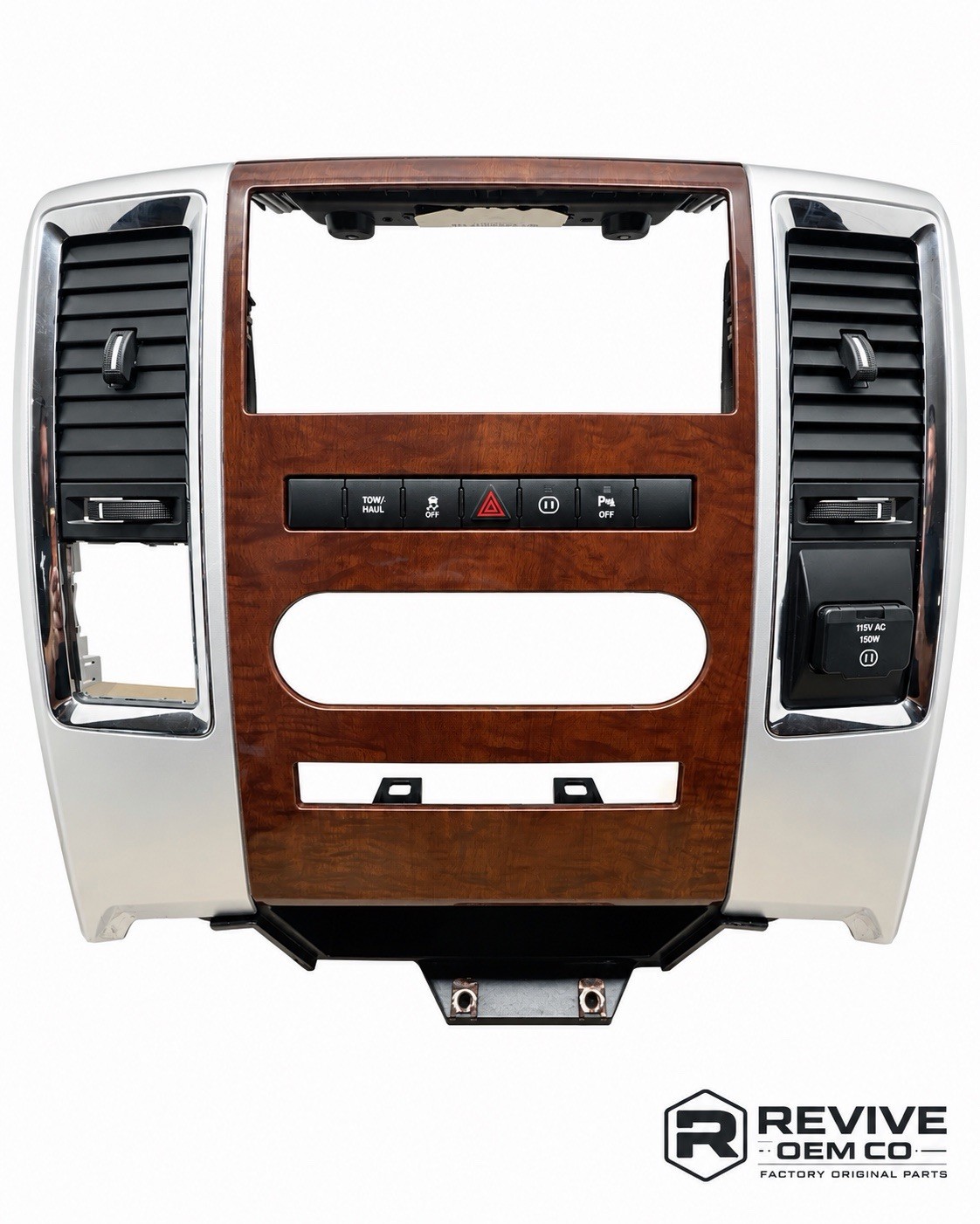 2009-2012 Dodge RAM 1500 2500 LARAMIE Woodgrain Center Dash Radio Bezel Panel 2009-2012 Dodge RAM 1500 2500 LARAMIE Woodgrain Center Dash Radio Bezel Panel