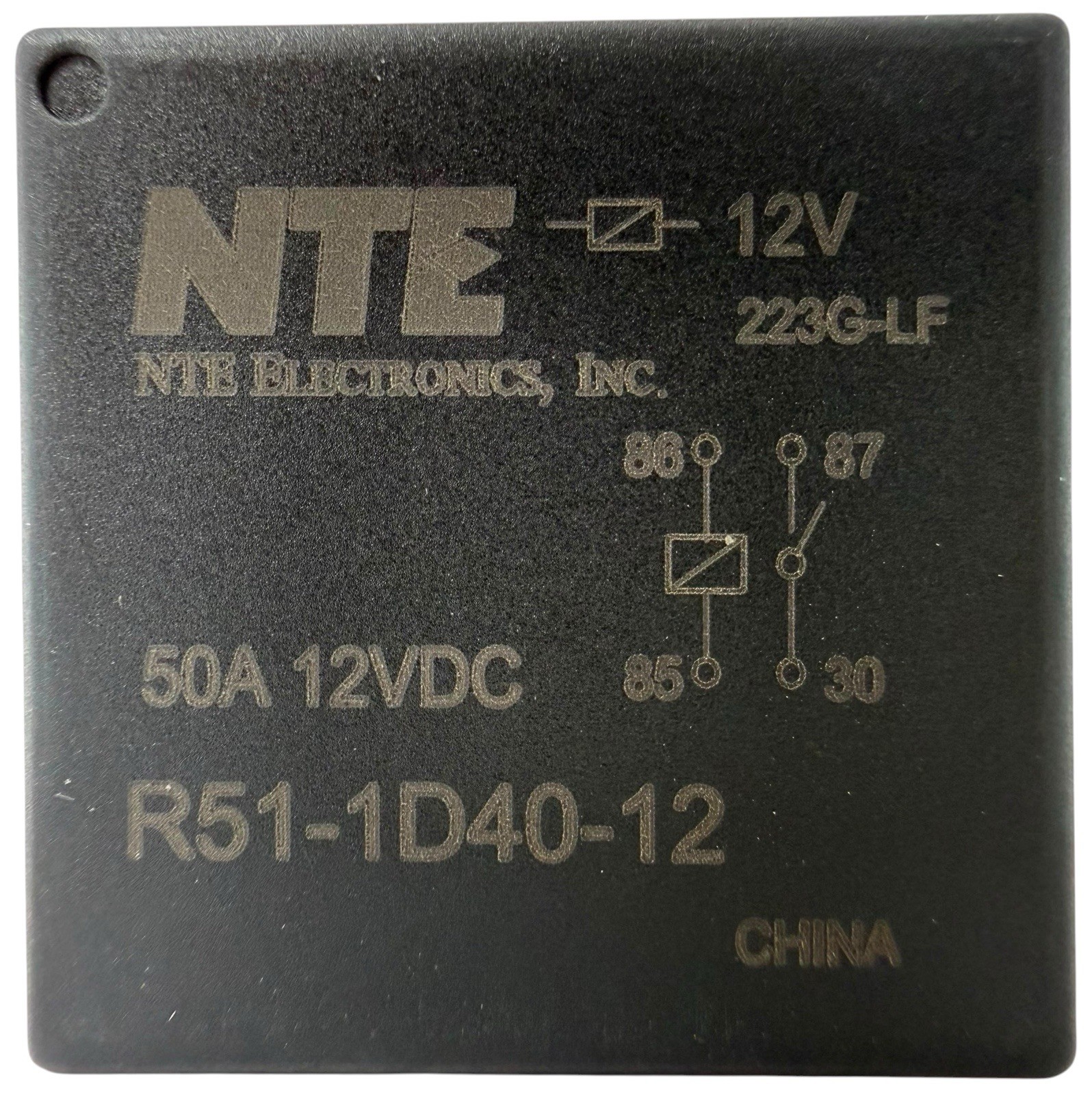 100 Pack 50A 12V Automotive Relay SPST NO 4 Pin Bosch Style NTE R51-1D40-12