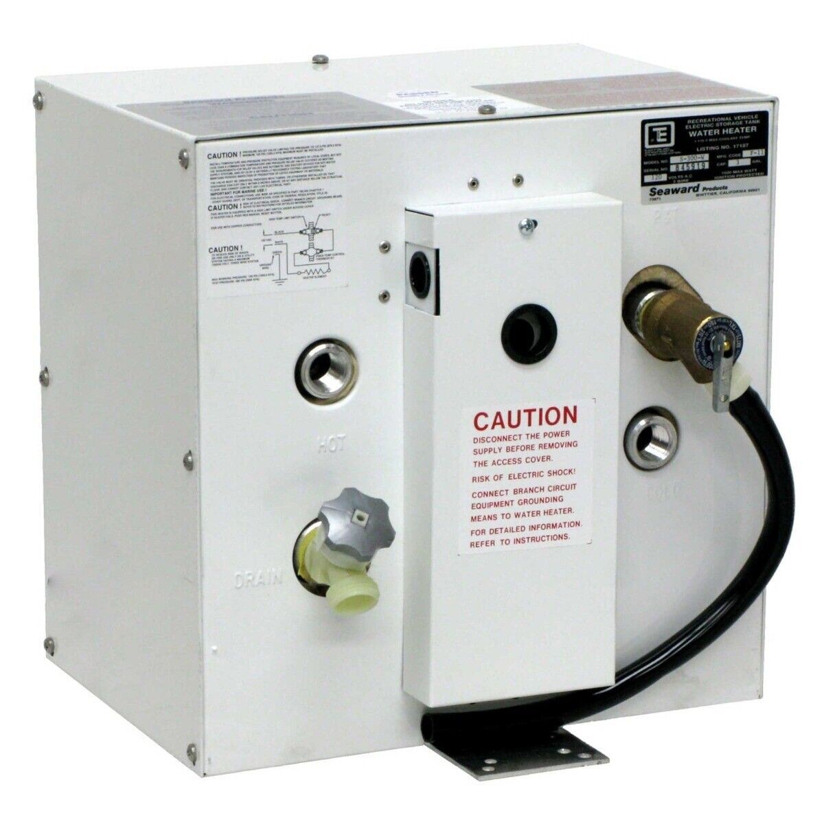 Whale Marine Seaward 3 Gallon Hot Water Heater - 115V