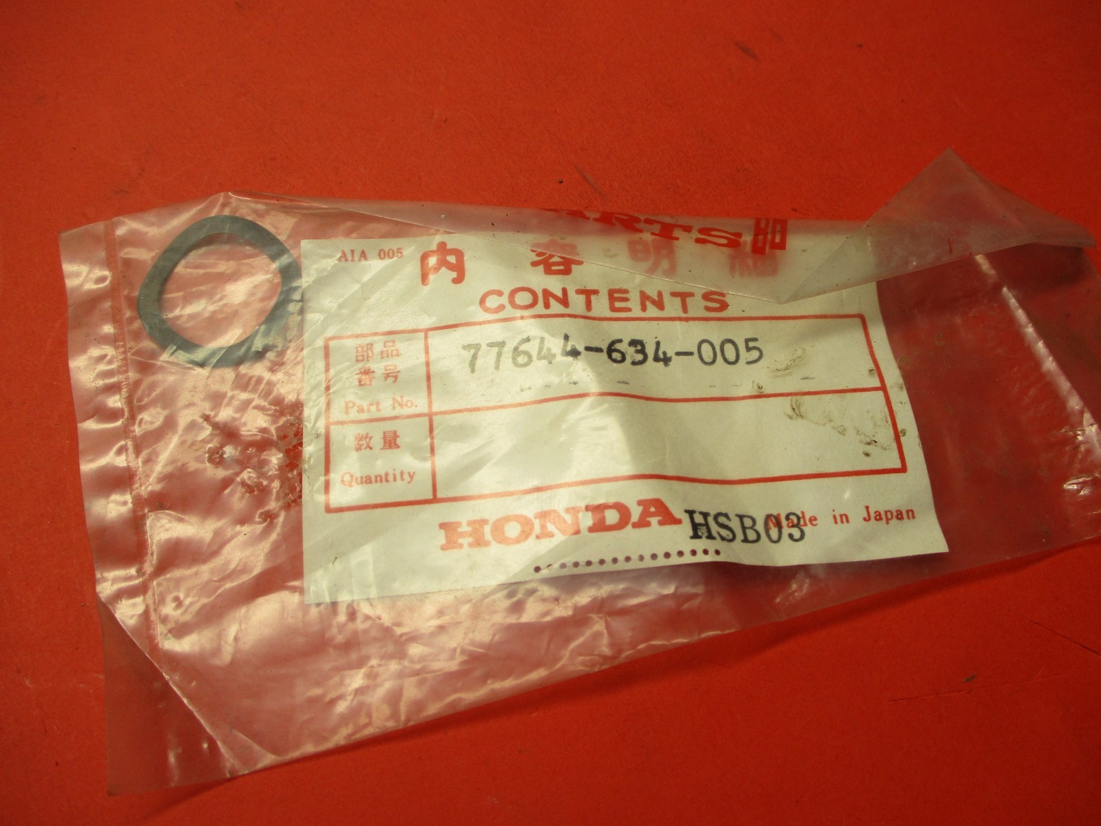 NOS OEM ORIGINAL HONDA 77644-634-005