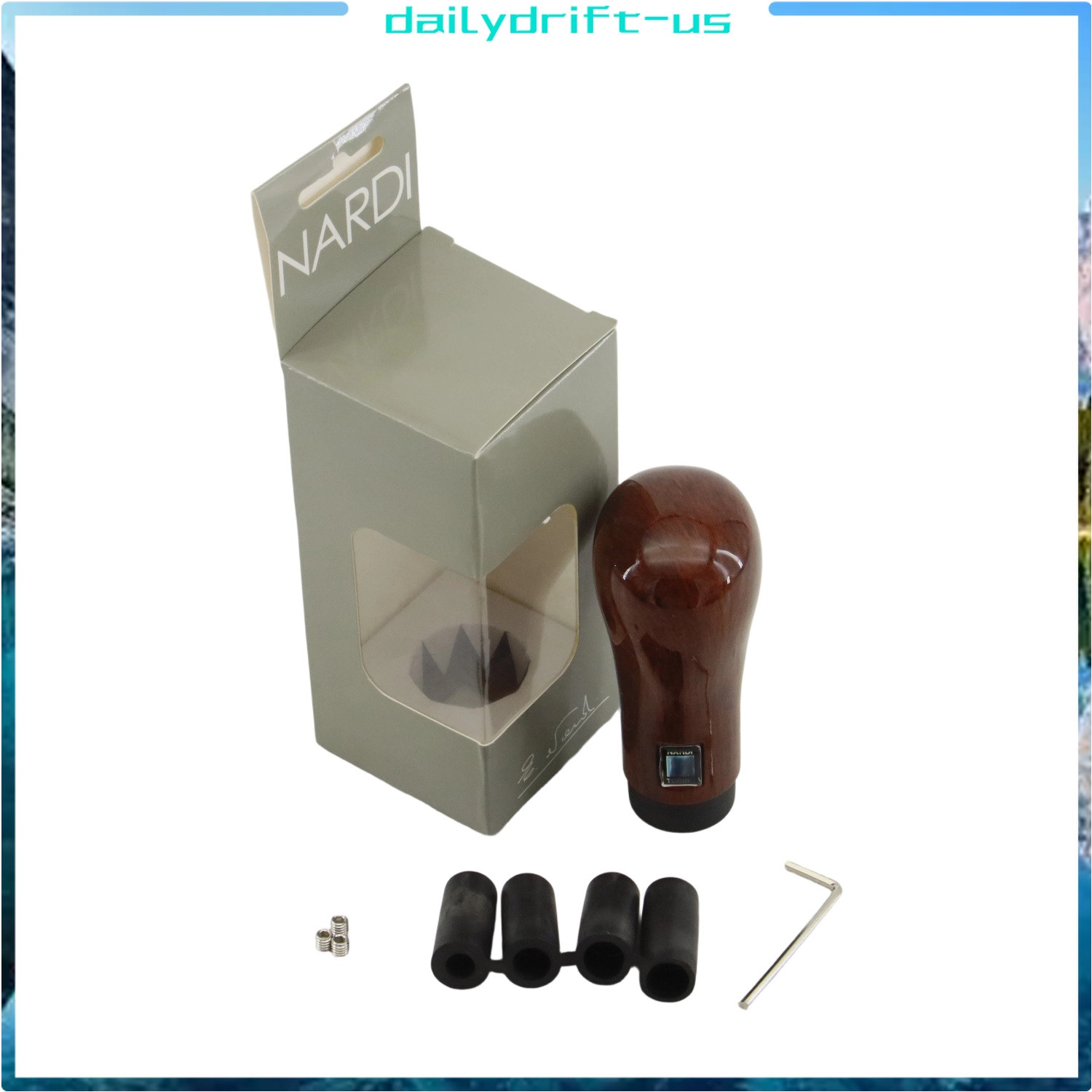 NEW NARDI PRESTIGE LINE Mahogany gear shift knob USA NEW NARDI PRESTIGE LINE Mahogany gear shift knob USA