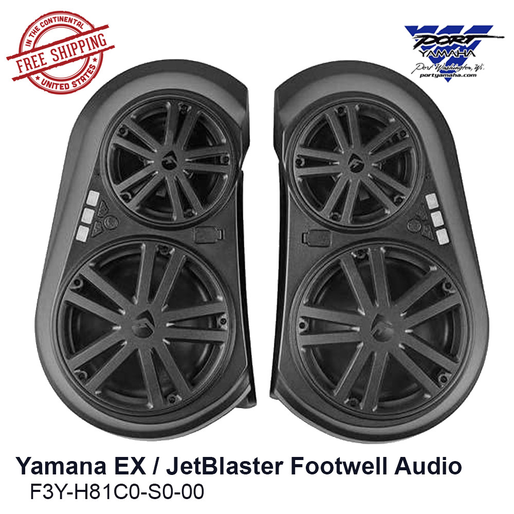 Yamaha EX / JetBlaster WaveRunner Footwell Audio Bluetooth Speakers F3Y-H81C0-S0 Yamaha EX / JetBlaster WaveRunner Footwell Audio Bluetooth Speakers F3Y-H81C0-S0