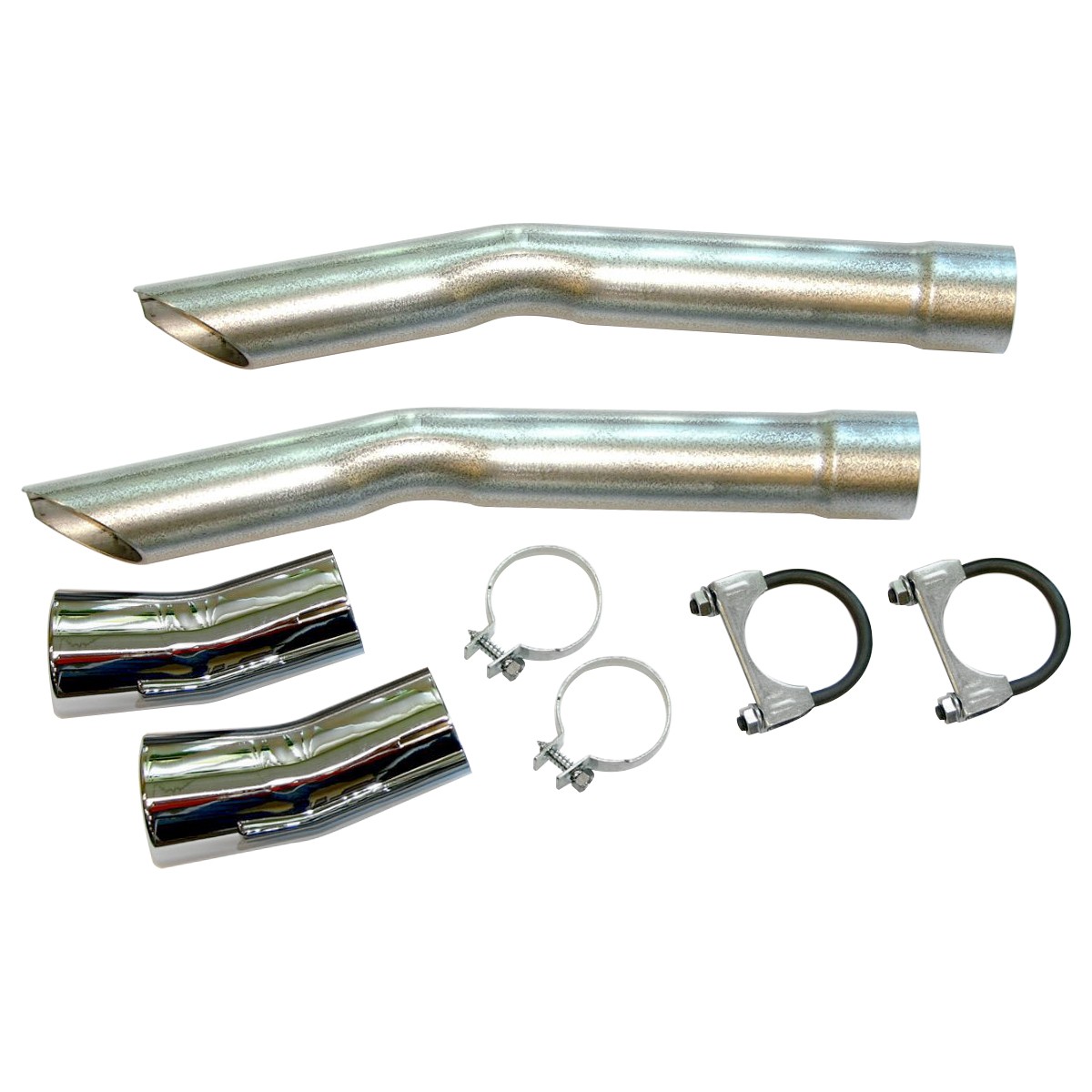 1969 Pontiac GTO Judge Manual Transmission Extension Pipes and Chrome Tips NOS