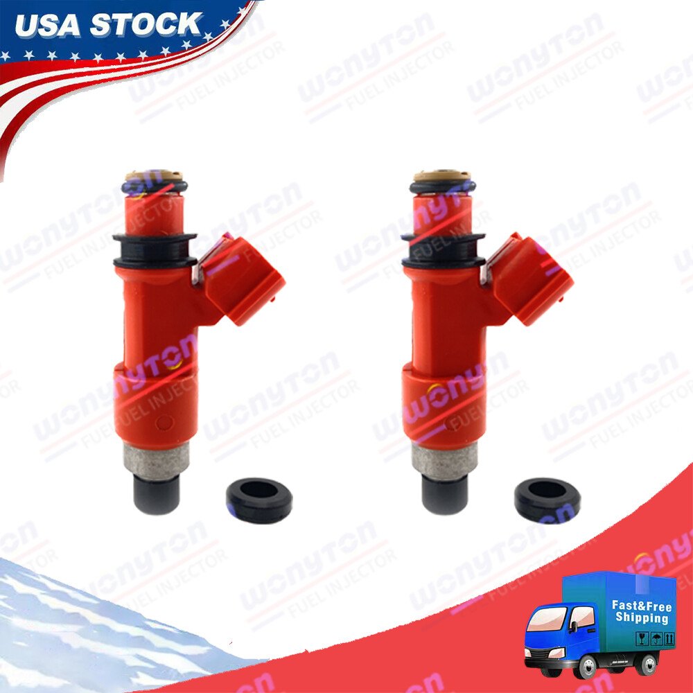 2Pcs Upgrade New Dens* Fuel Injectors For 2002-2008 Honda VTX1800 16450-MCH-004