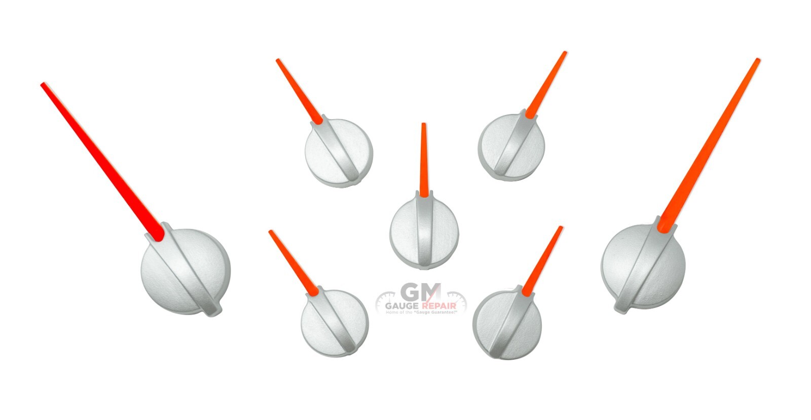 Speedometer Gauge Cluster Needle Set Satin with Red Pointer Custom GM 2003-2013