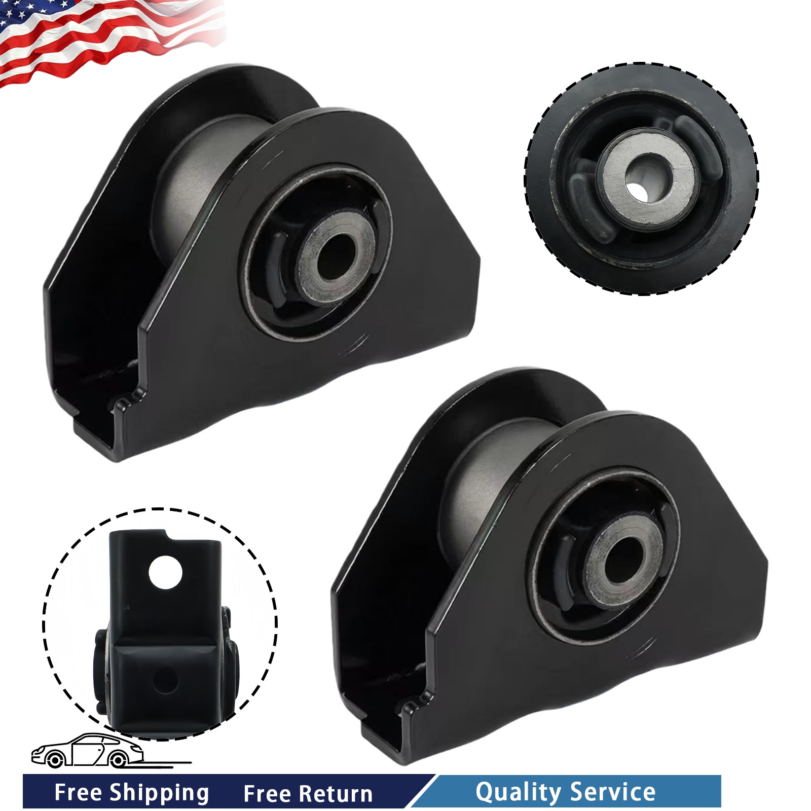 2Set NEW Cab Support Mount Fits 08-17 Freightliner Cascadia PX125 Columbia CL120