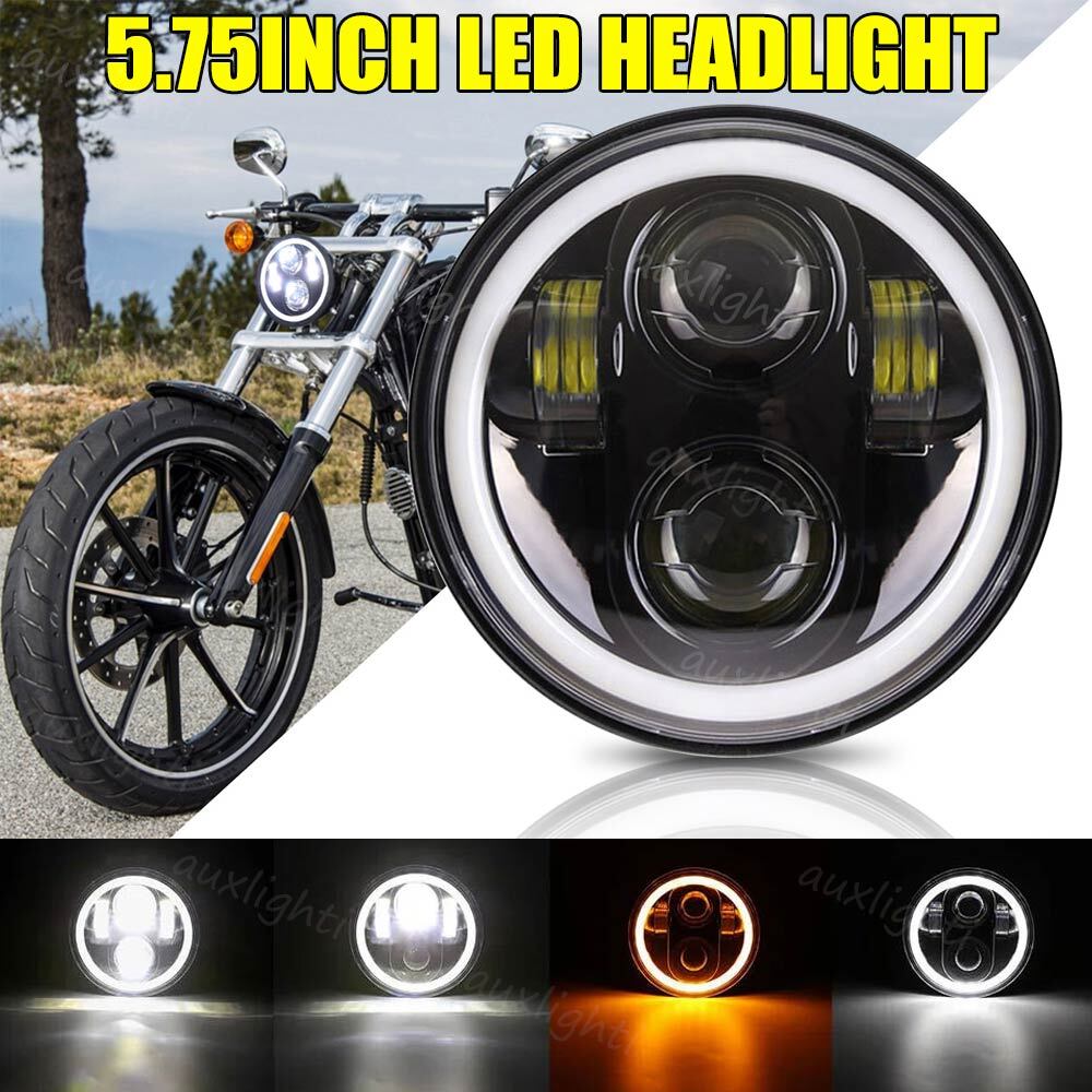 2024 Newest 5.75\'\' 5-3/4 inch LED High Low Beam Headlight For Motorcycle Bike