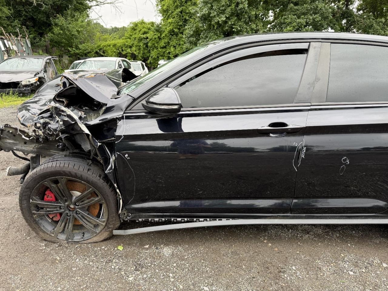 2019-2025 Volkswagen Jetta Left Driver Side Front Door Black