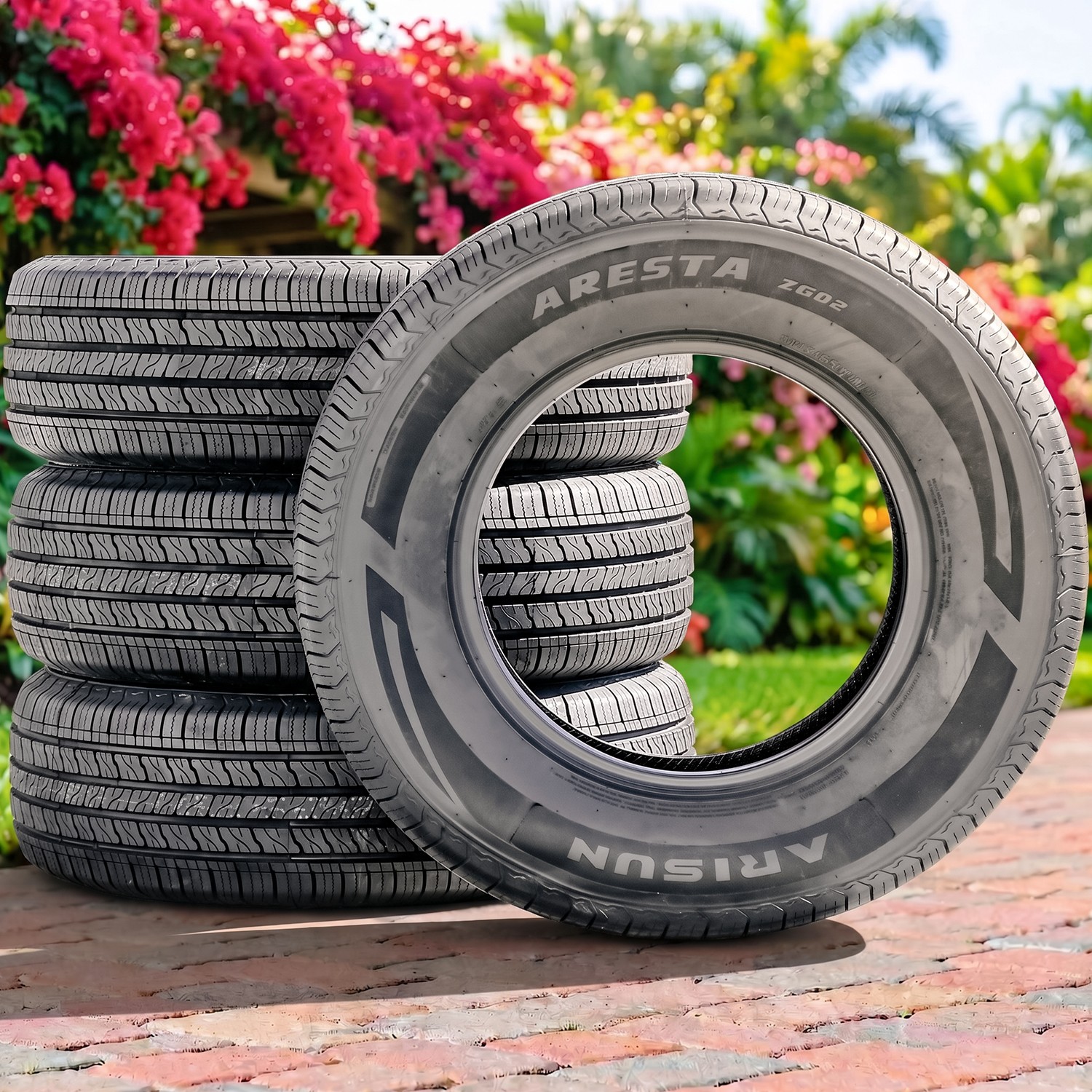 4 Arisun Aresta ZG02 225/70R15 100T All Season Tires UTQG 500AA