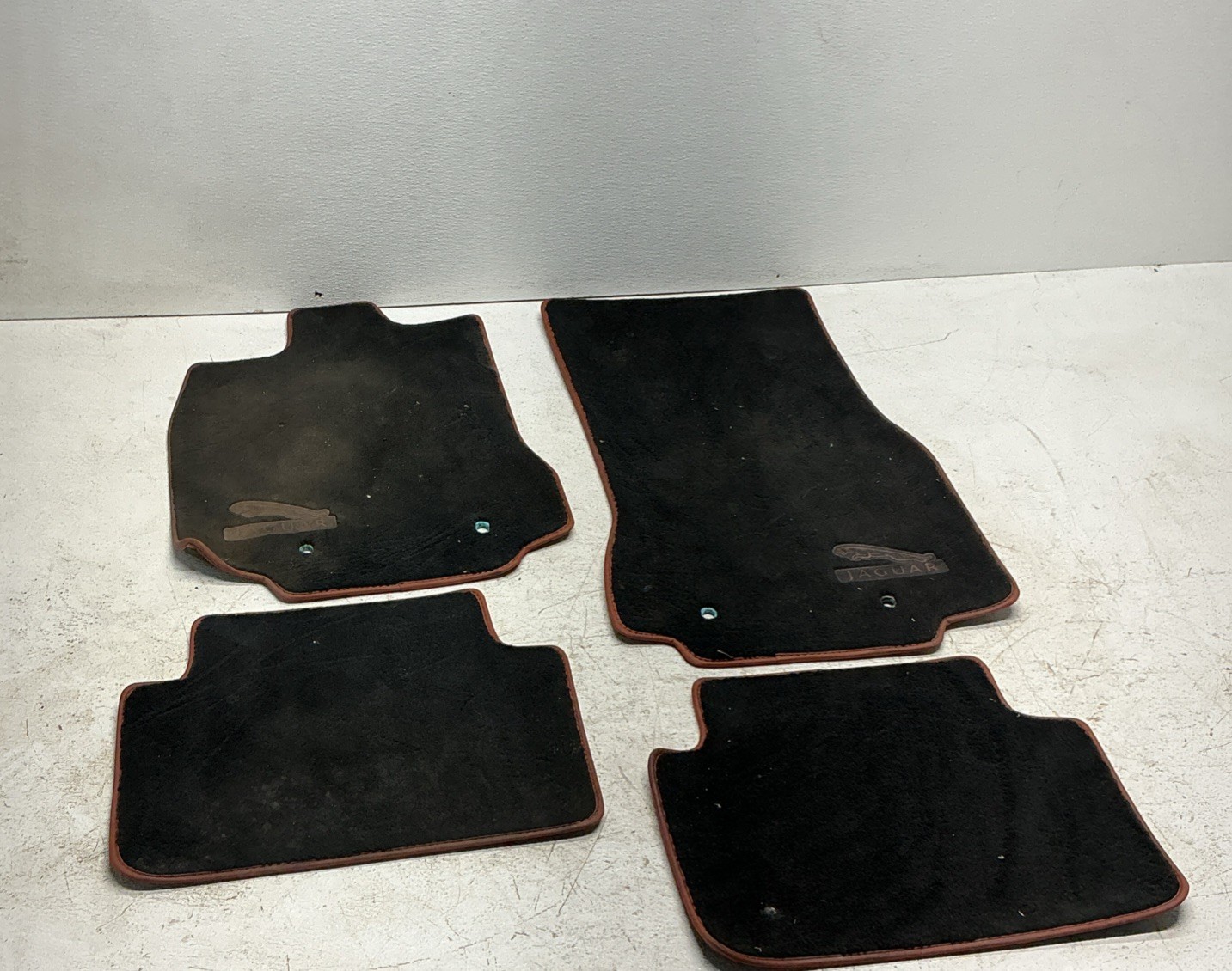 09-15 Jaguar X250 XF XFR Front & Rear Floor Mat Carpet Cover Set of 4 OEM