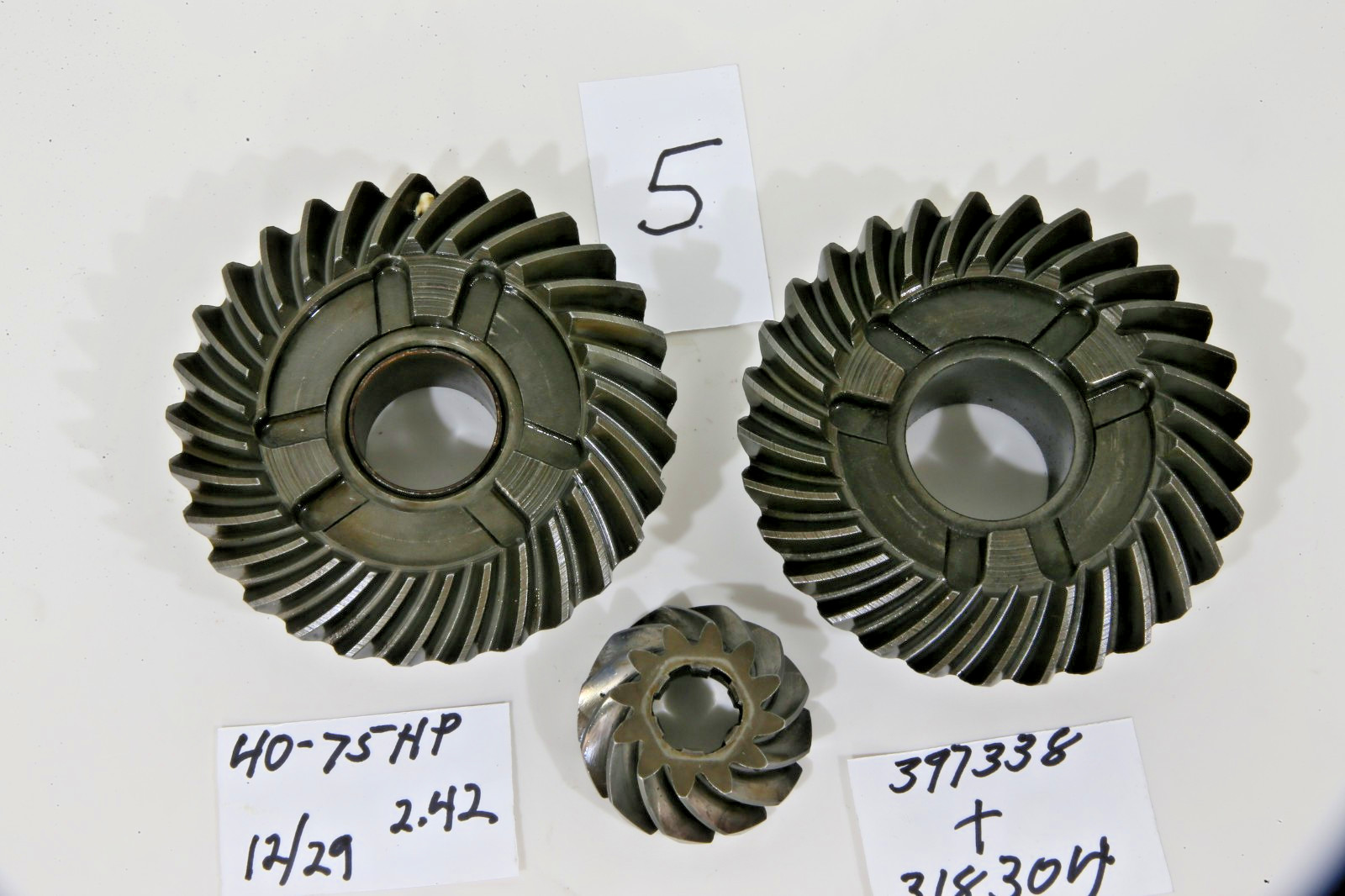 OEM Quality Evinrude 40-75 HP RH Lower Unit Gearset 12/29 2.42 Ratio