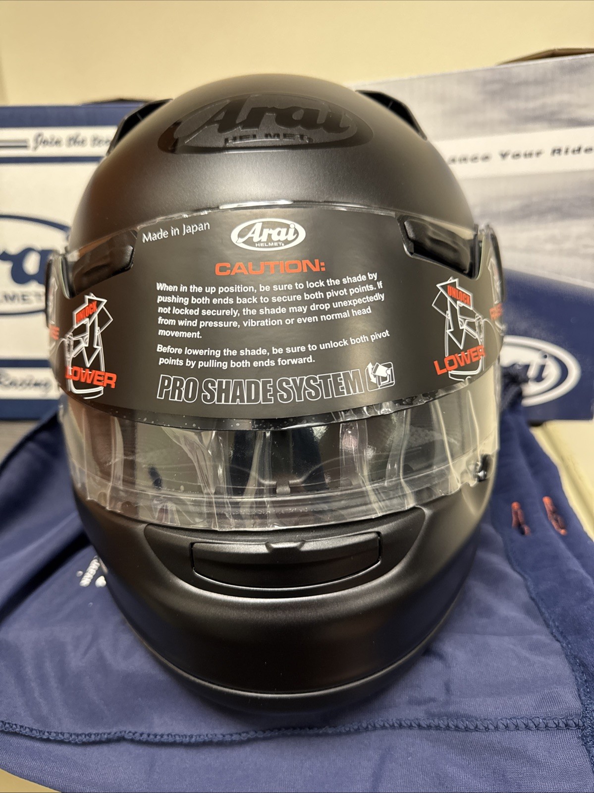 Arai Signet-Q Pro-Tour Black Frost Size XS-NEW