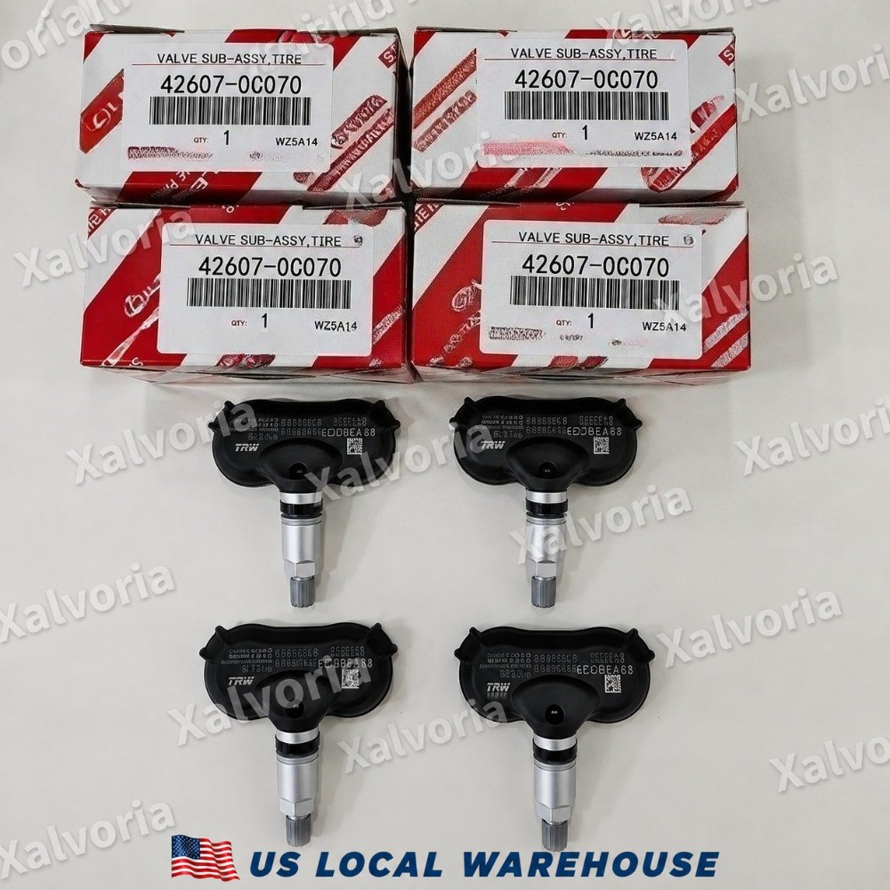 4PCS TPMS Tire Pressure Sensor 42607-0C070 For Toyota Truck SUV