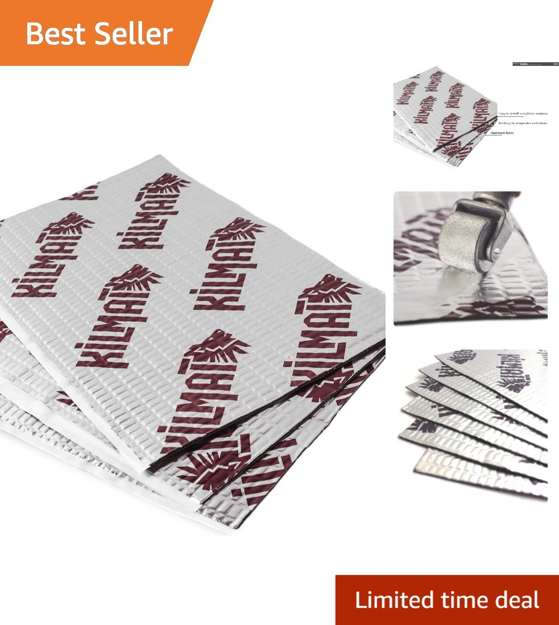 DIY 10 Sqft Car Sound Deadening Mat - 80 Mil Thickness for Optimal Noise Control