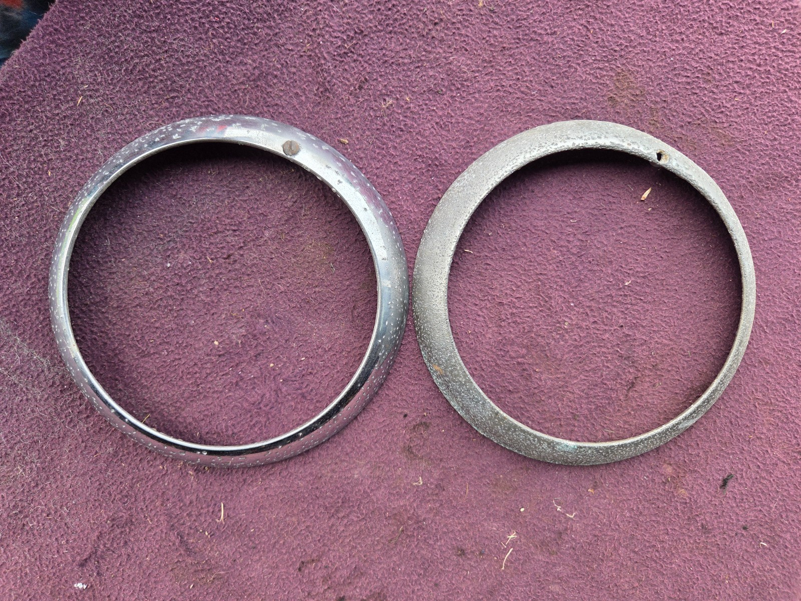 1946-1956 Dodge Truck Chrysler Plymouth DeSoto Headlight Bezels 1239407 Mopar 1946-1956 Dodge Truck Chrysler Plymouth DeSoto Headlight Bezels 1239407 Mopar