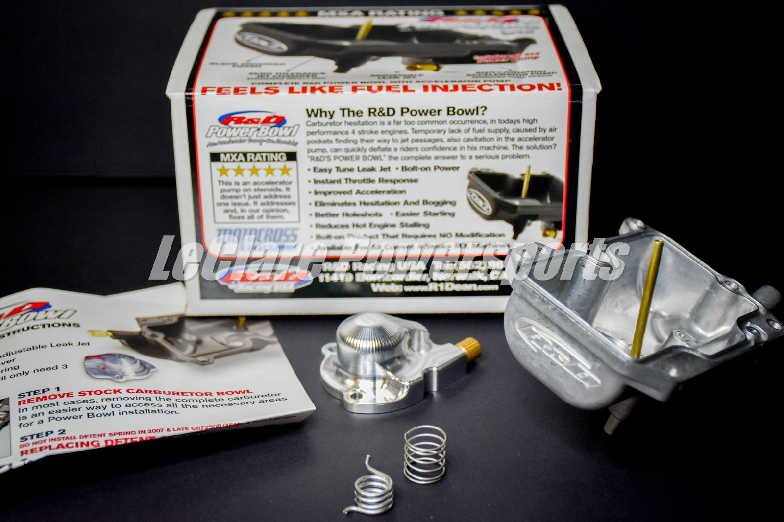 R & D Racing Products RD POWER BOWL 2 FCR 4-Strokes *Silver/Natural*
