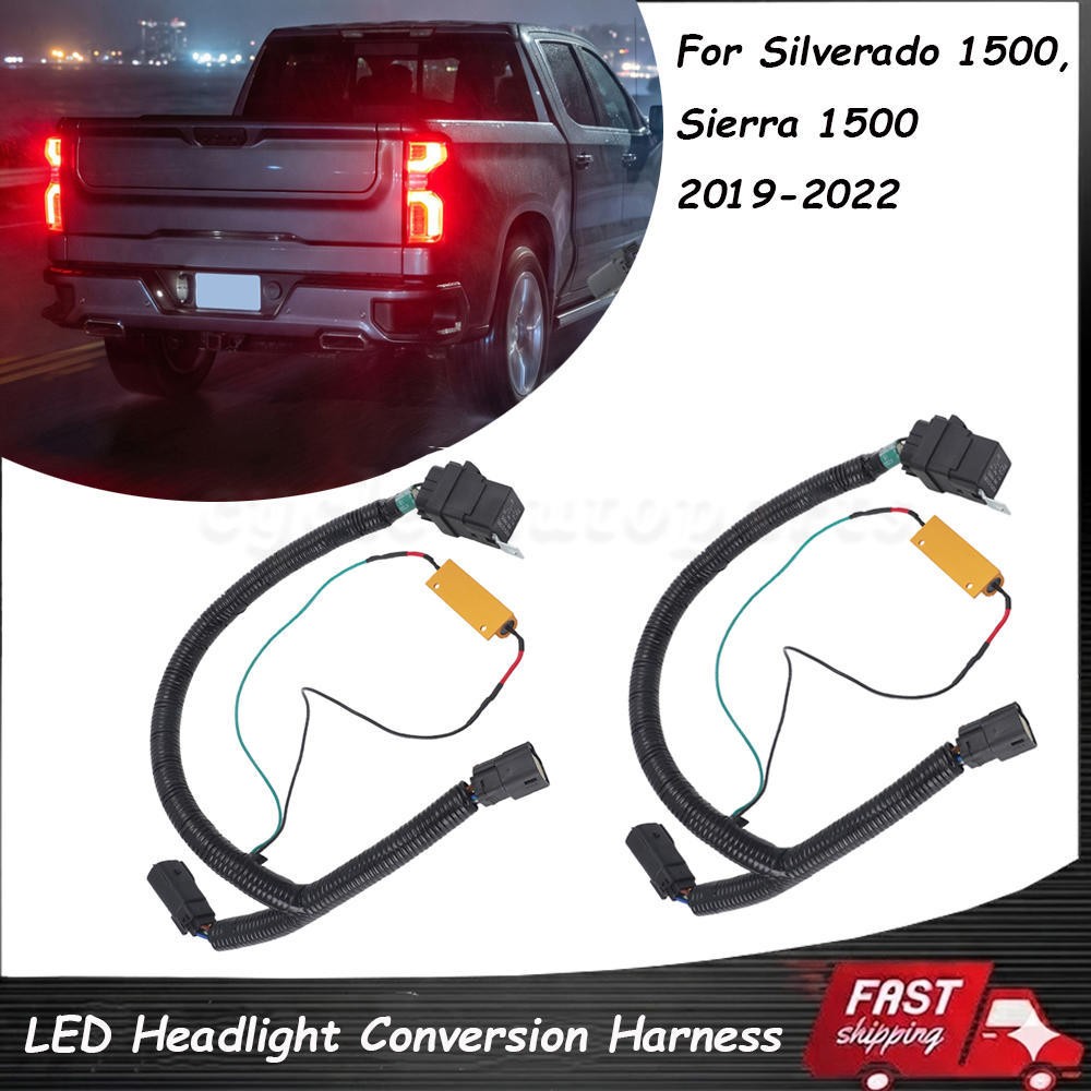 For 19-22 Silverado Sierra 1500 Halogen To LED Headlight Conversion Harness PNP