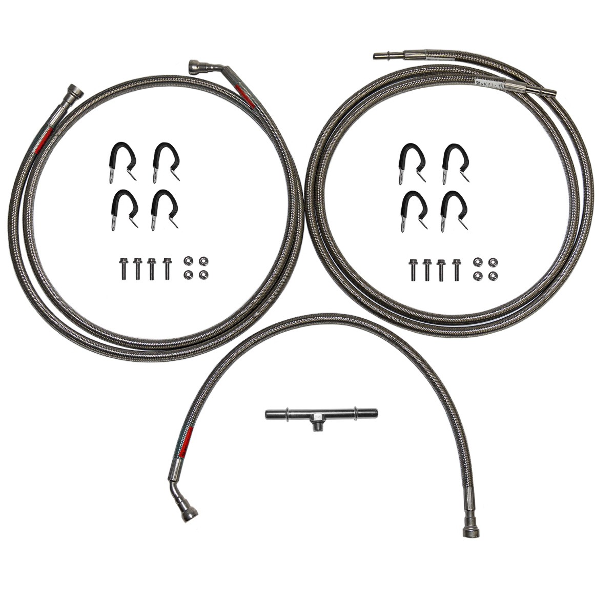 Quick Fix Fuel Line Kit Fits 2008-2014 Chevy Tahoe 4WD 5.3L Braided QFF0026SS