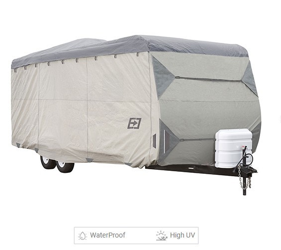 Expedition Premium Travel Trailer RV Camper Cover Fits 30 to 33 foot Grey Expedition Premium Travel Trailer RV Camper Cover Fits 30 to 33 foot Grey