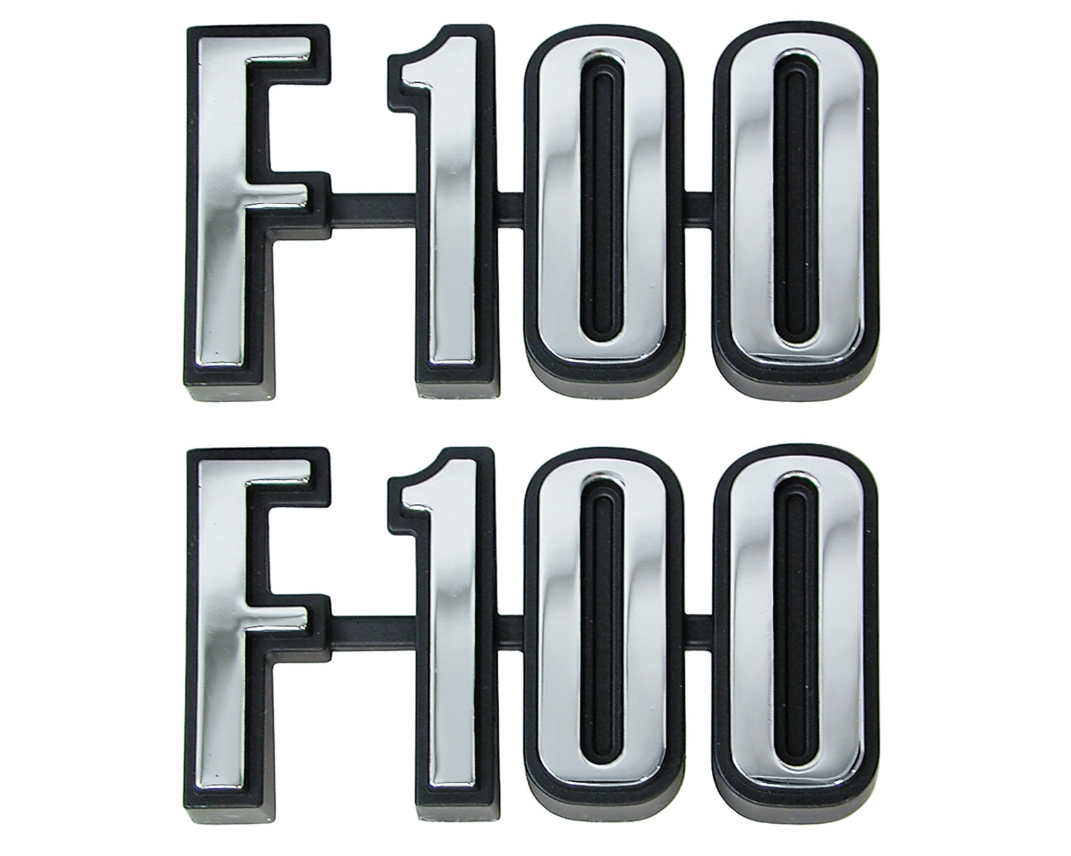 1974-76 F100 Fender Emblems LH-RH Pair Truck Pickup New