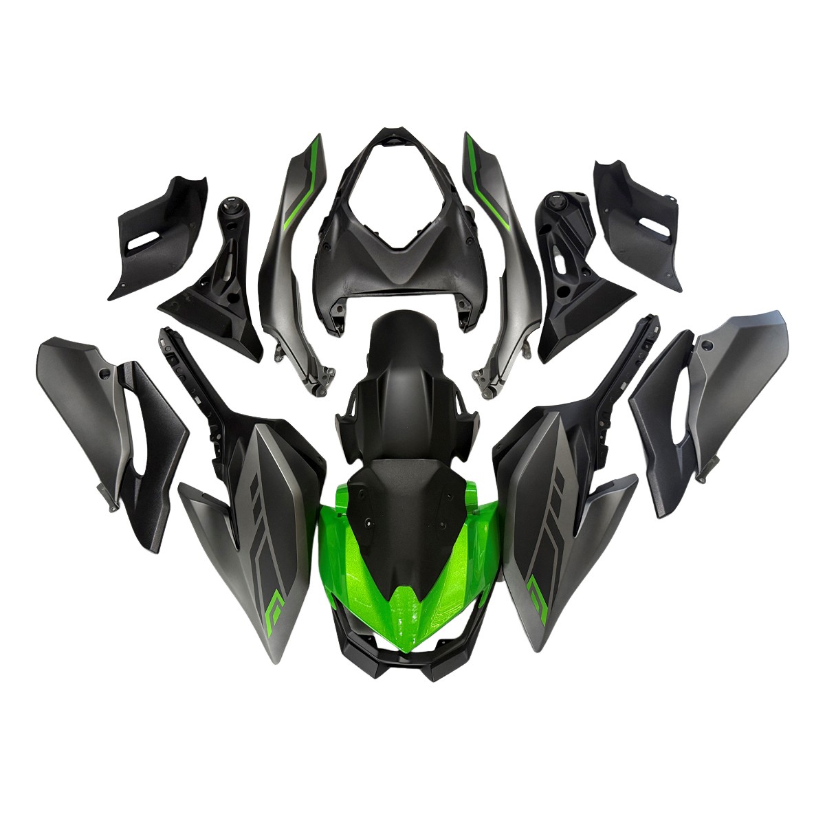 Green Black Fairing Kit For Kawasaki Z500 2024 2025 24 25 ABS Injection Bodywork